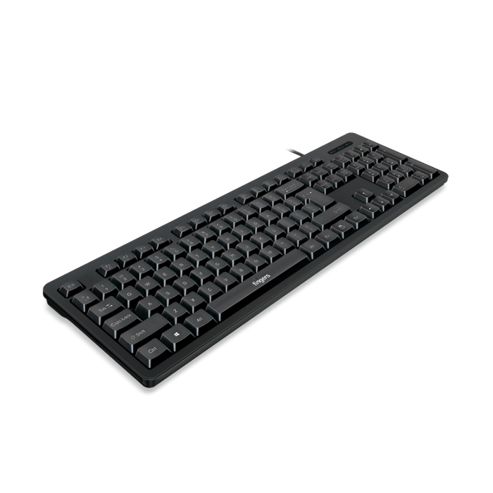FINGERS FabClicks Wired USB Keyboard – Sleek, Durable & Comfortable Typing Companion