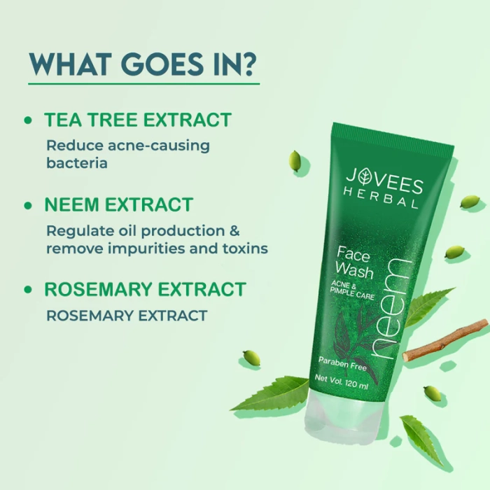 Jovees Neem Face Wash With Tea Tree Extracts