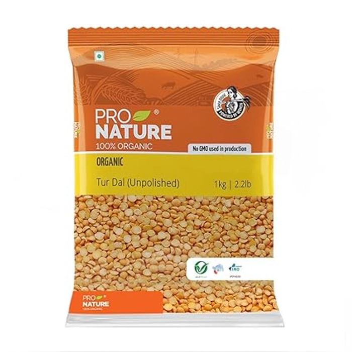 Pro Nature Organic Tur Dal (Unpolished) - 1 kg