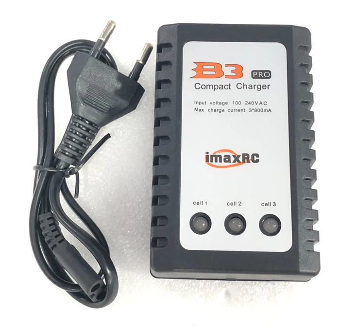 B3 AC Compact Balance Charger for 2S-3S LiPo