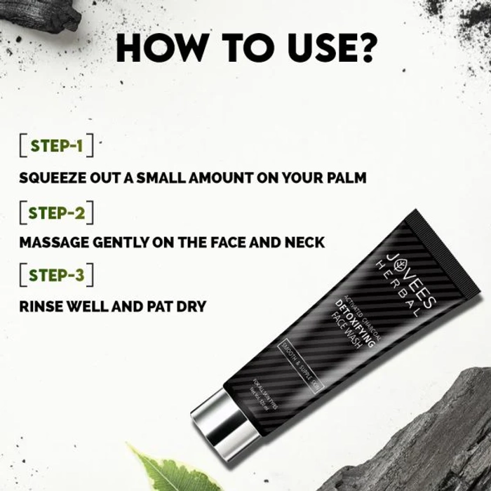 Jovees Activated Charcoal Detoxifying Face Wash