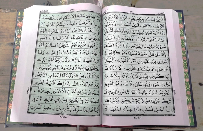 Q335 Quran Half Green