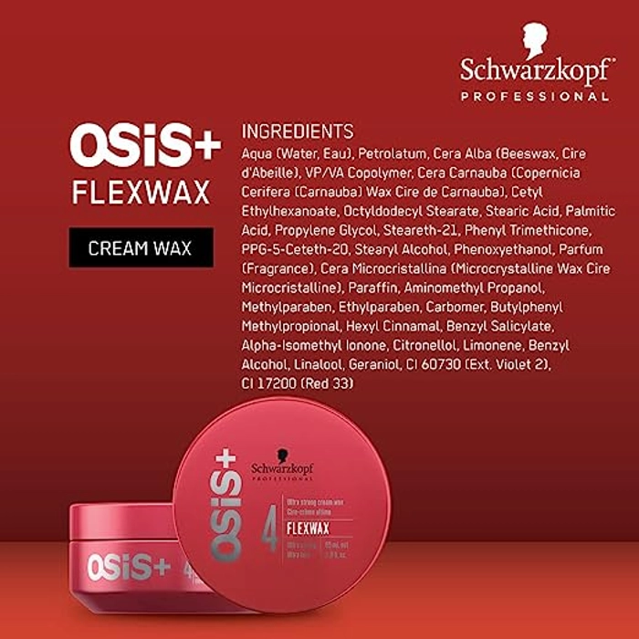 Schwarzkopf Professional Osis+ Flexwax Hairwax for Men | For Natural Shine & Finish| 85ml