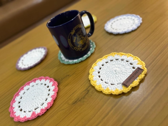 Threaded Sips Crochet Coasters