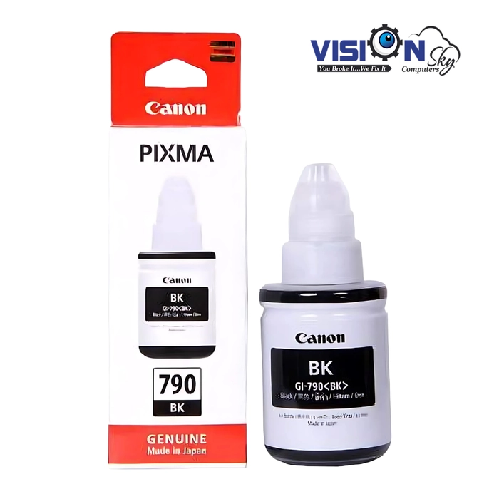 Canon PIXMA GI790 Black Ink Bottle for G1010, G2000, G2012, G3000, G3010, G3012, G4010