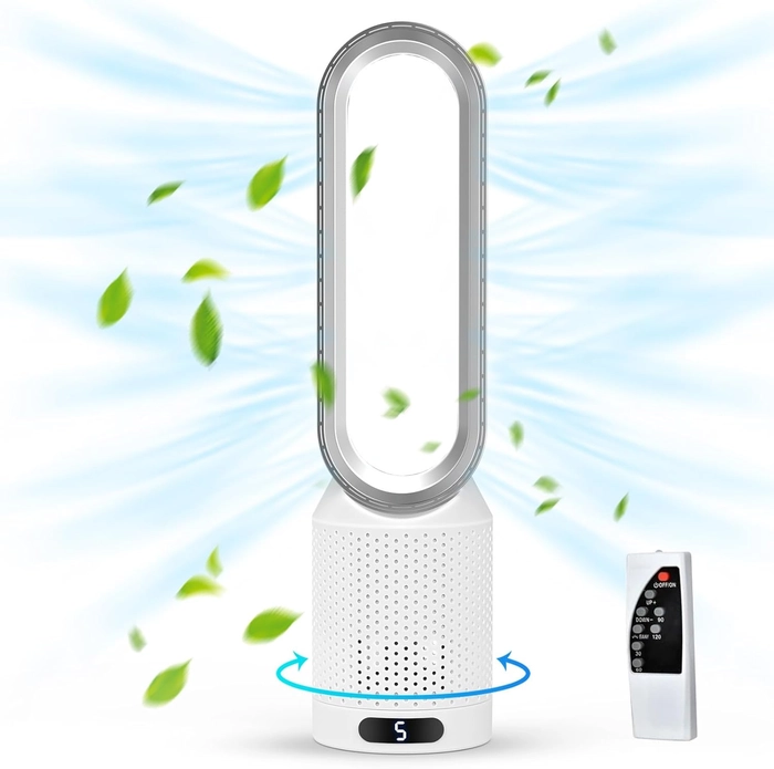 Ventilateur colonne,ventilateur colonne silencieux,ventilateur tour de bureau de 58 cm,10 vitesses,oscillant à 90° avec télécommande,minuterie 2h,ventilateur colonne pour salon et chambre