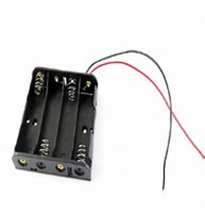 4 x 1.5V AAA Battery Holder Without Cover