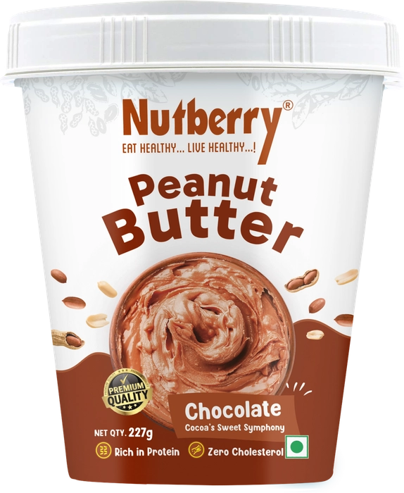 Nutberry Peanut Butter Chocolate Creamy 227gm in Bucket