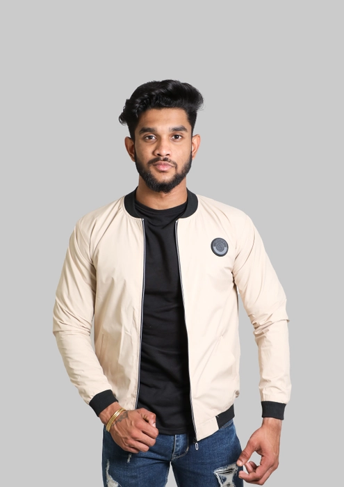 Buy Beige Handwoven Muga Slub Embroidery Floral Bomber Jacket For Men by  Vaani Beswal Online at Aza Fashions.