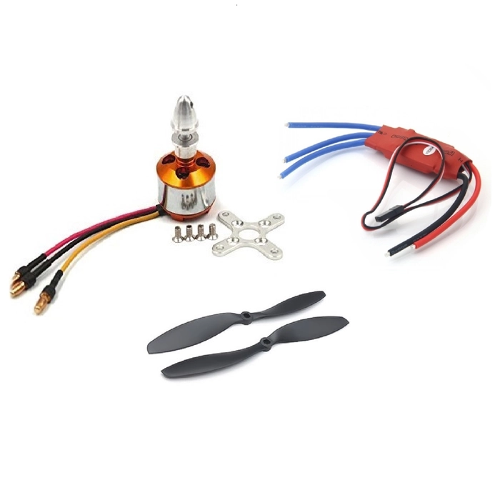 Set of 4 1400KV Brushless Motor for Drone with SimonK 30A ESC and 1045 Propeller Set