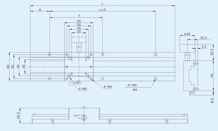 Base Rail 150 mm