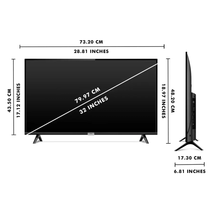 TCL S6500 Series 32 inch HD Ready LED Smart Android TV