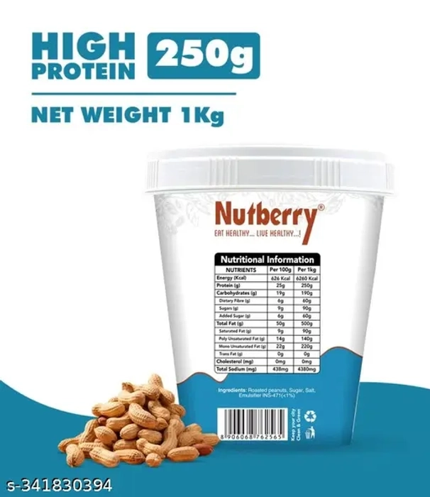 Nutberry Peanut Butter CLASSIC CRUNCHY 1KG in Bucket