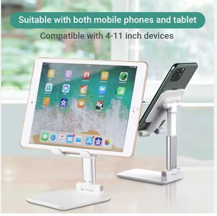 FOLDABLE PHONE STAND FOR DESK-HEIGHT ADJUSTABLE TOP QUALITY