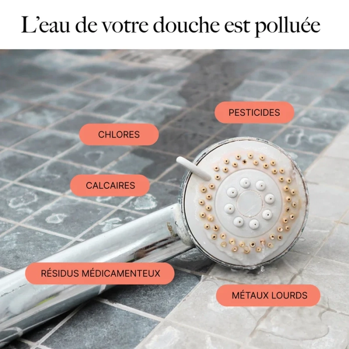 Pommeau Douche Filtrant : Éclat Peau & Cheveux