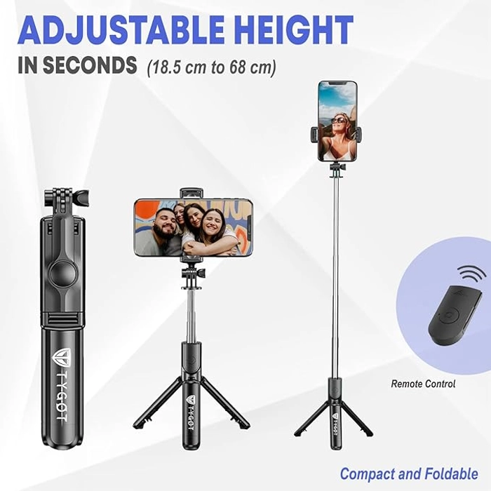 3-in-1 Multifunctional Extendable Bluetooth Selfie Stick