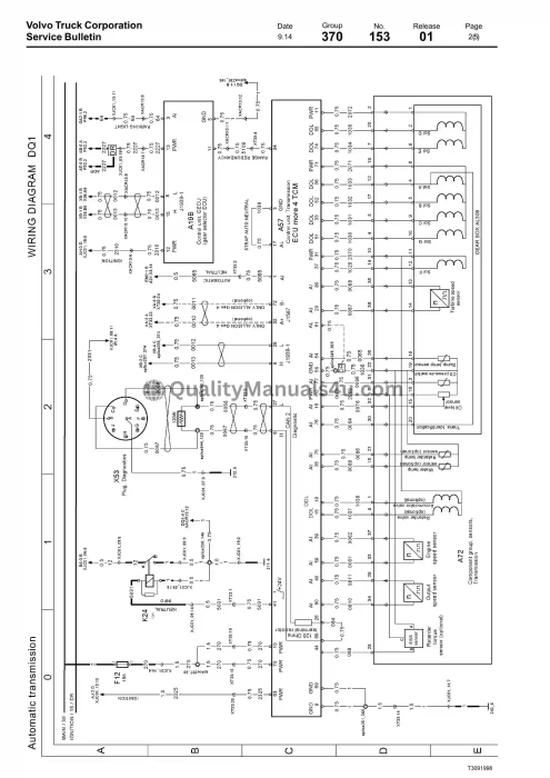 Volvo Fe Wiring Diagram Manual - Chassis No Z100334