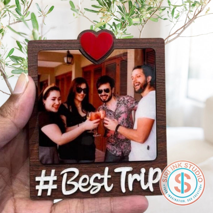 Fridge Magnet MDF (Best Trip/Memories/Yaara/Love)