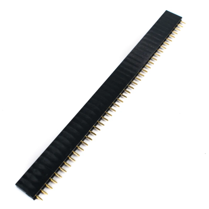 2.54mm 1x40 Pin Female Single Row Header Strip (Pack of 10)