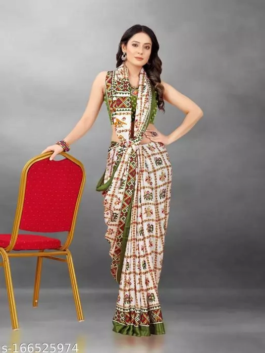 New Trendy Cotton Bandhani Printed Saree – Jagstore.in