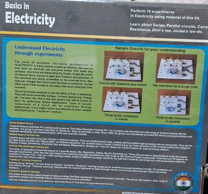 Basics In Electricity - DIY Project for school children (B)