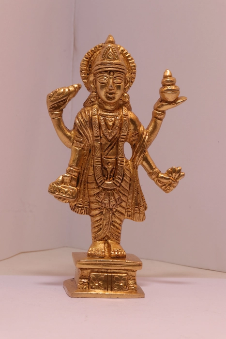 Brass Dhanvantri ji Statue (Middle Size)