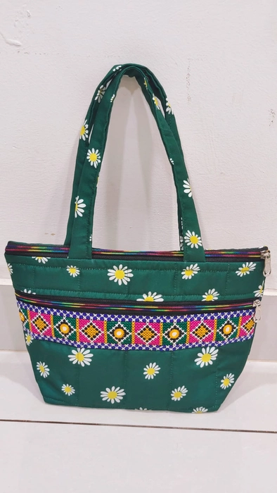 Multi Color Bag With Lace: size-12×8×3 inch