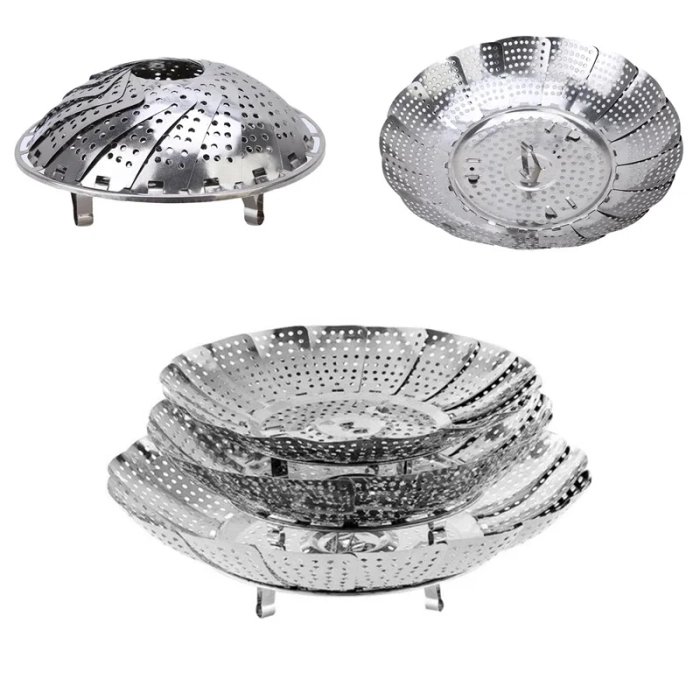 Folding Stainless Steel Food Steamer Basket