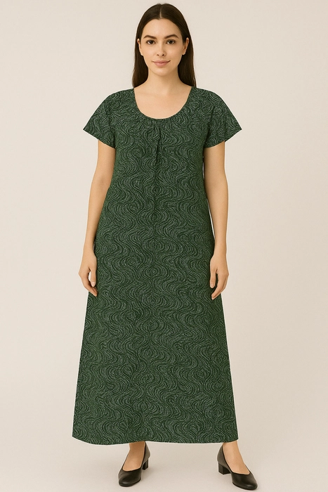 Handcrafted Cotton Printed Night Dress