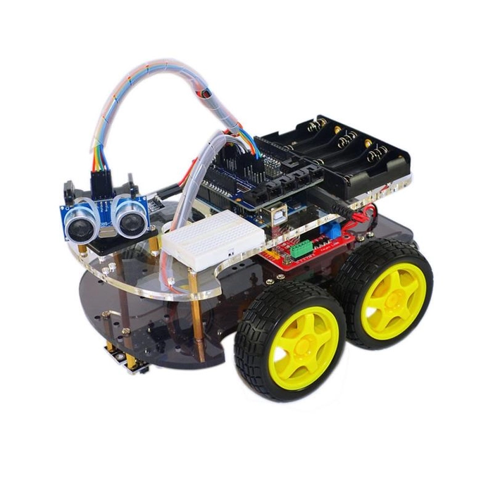 Multi-Functional 4WD Robot Car Chassis Kits UNO R3 For Robot Car Assembly