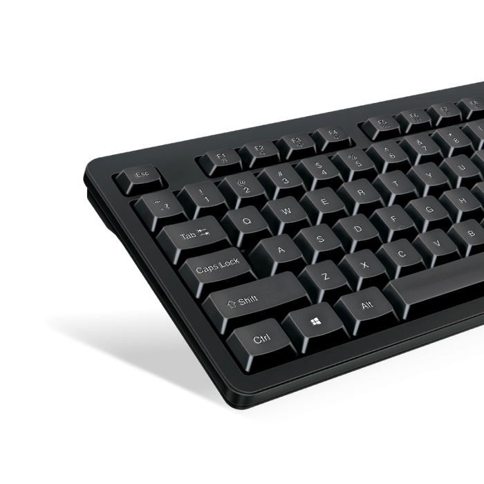 FINGERS FabClicks Wired USB Keyboard – Sleek, Durable & Comfortable Typing Companion