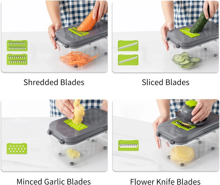 22 PCS VEGETABLE DICER ONION CHOPPER AND FRUITS CUTTER