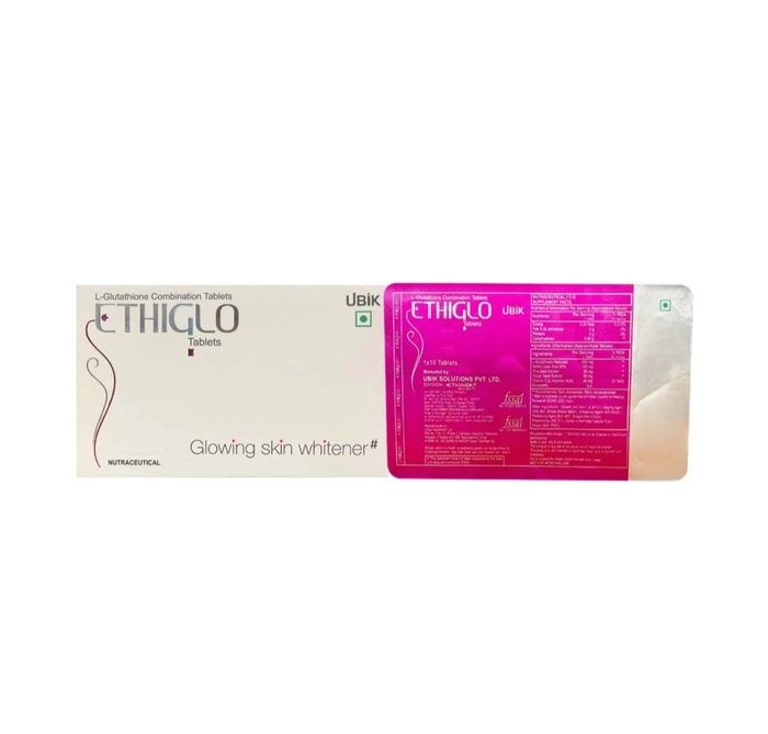 Ethiglo Skin Whitening Tablets Strip of 10