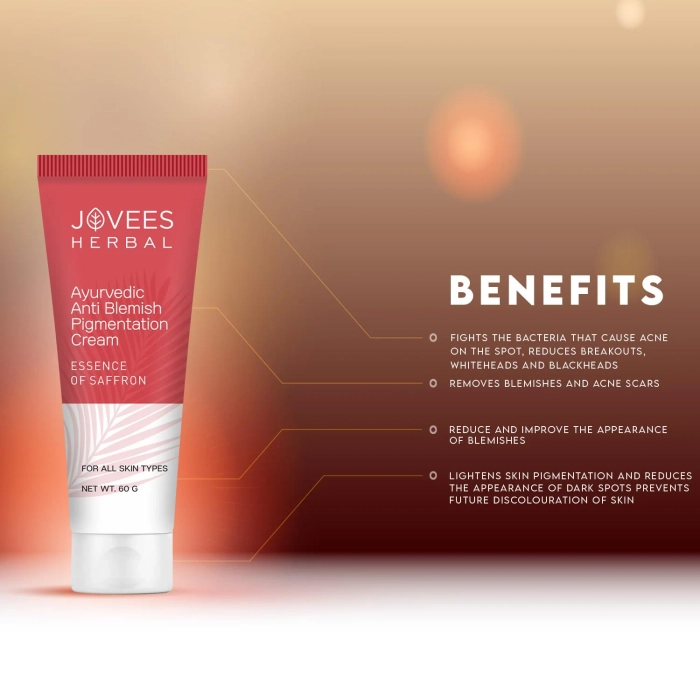 Jovees Anti Blemish Pigmentation Cream with the Essence of Saffron