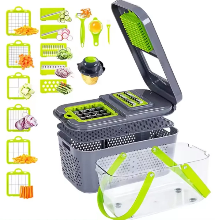 22 PCS VEGETABLE DICER ONION CHOPPER AND FRUITS CUTTER