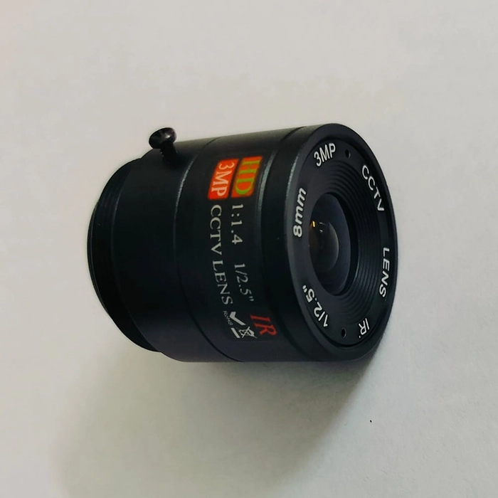 CCTV LENS 8mm FL12.5-3MP