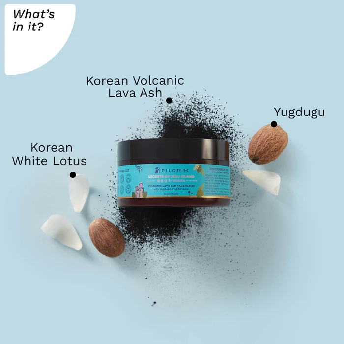 Volcanic Lava Ash Face Scrub with Yugdugu & White Lotus