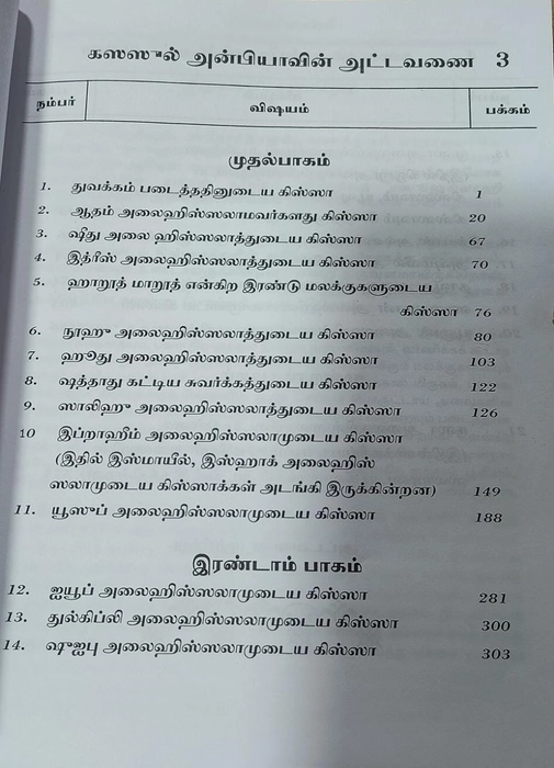 Kasasul Anbiya Tamil (MAS)