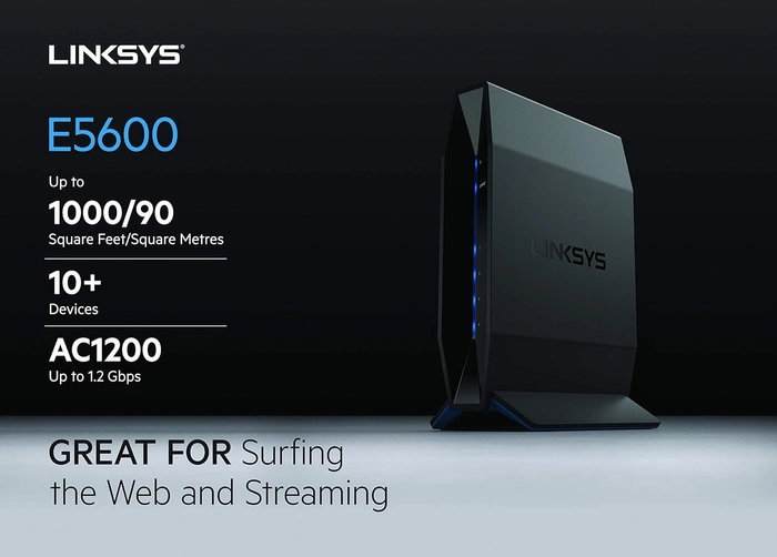 Linksys Dual Band WiFi 5 Router 1000 Sq Ft. buy & 10 Devices AC1200 NEW