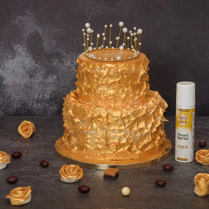 Edible Food Couring Cake Decor Gold Glitter Spray 4g Cake Decorating Color  Spray | eBay