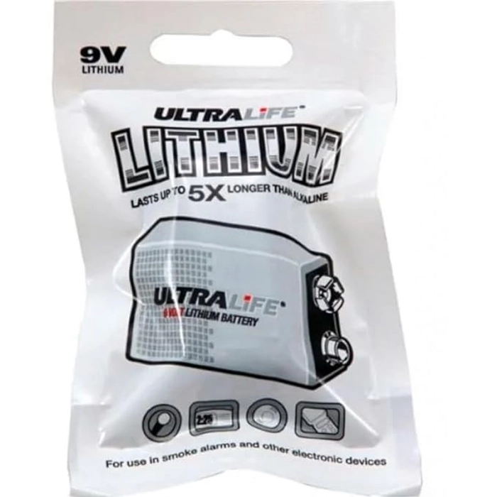 Ultralife Long-Life 9V Lithium Battery-Original Battery