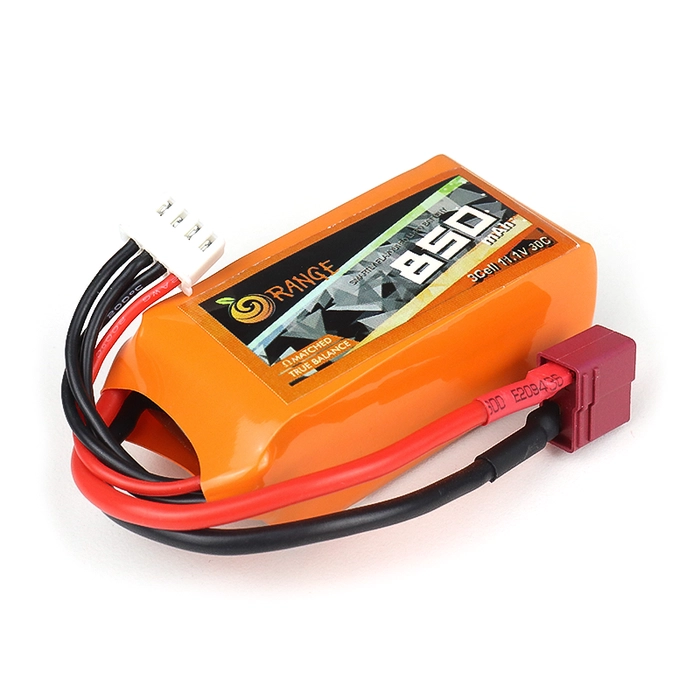 Orange 850mah 3s 30c Lithium Polymer Battery Pack (LiPo)