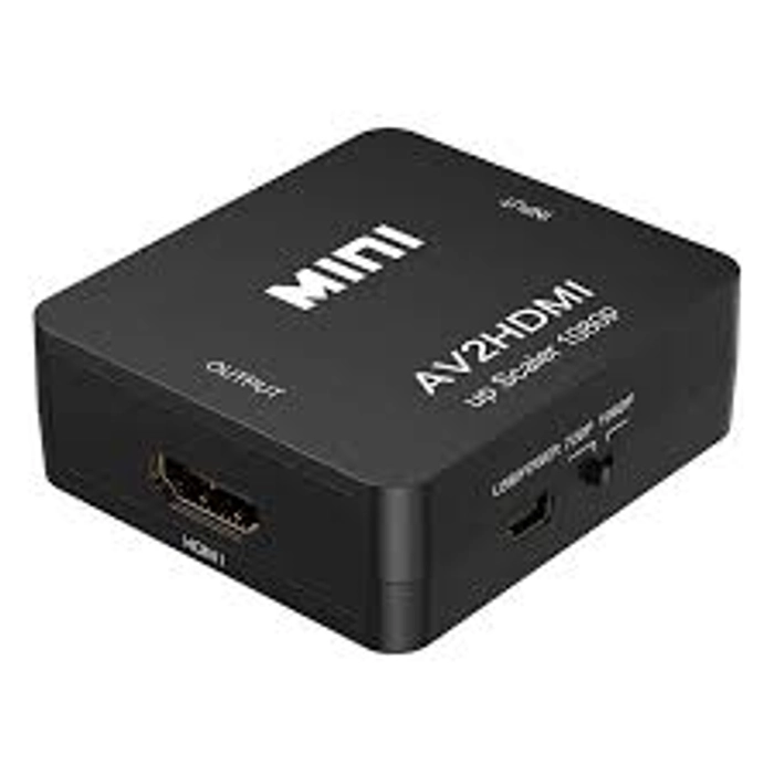 RCA to HDMI,AV to HDMI Converter,ABLEWE 1080P Mini RCA Composite CVBS Video Audio Converter Adapter Supporting PAL/NTSC for TV/PC/ PS3/ STB/Xbox VHS/VCR/Blue-Ray DVD Players