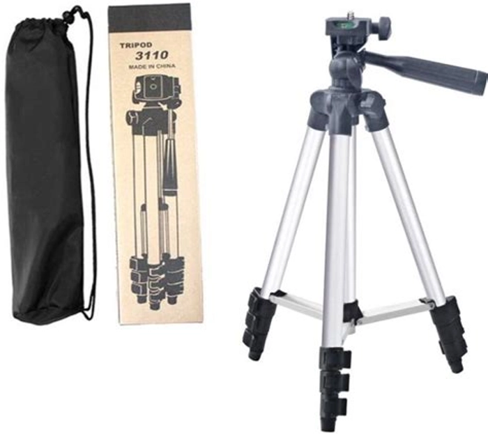 PORTABLE CAMERA TRIPOD WITH MOBILE HOLDER CLIP (5FT)