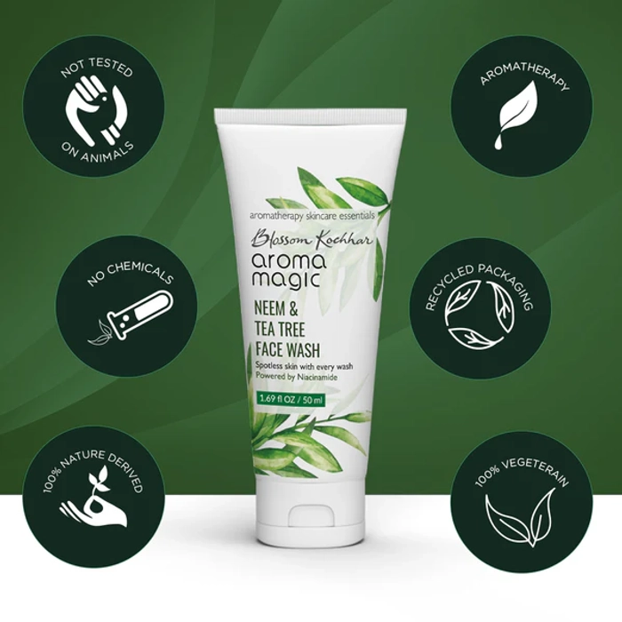 Neem and Tea Tree Niacinamide Face Wash For Oily & Acne Prone Skin