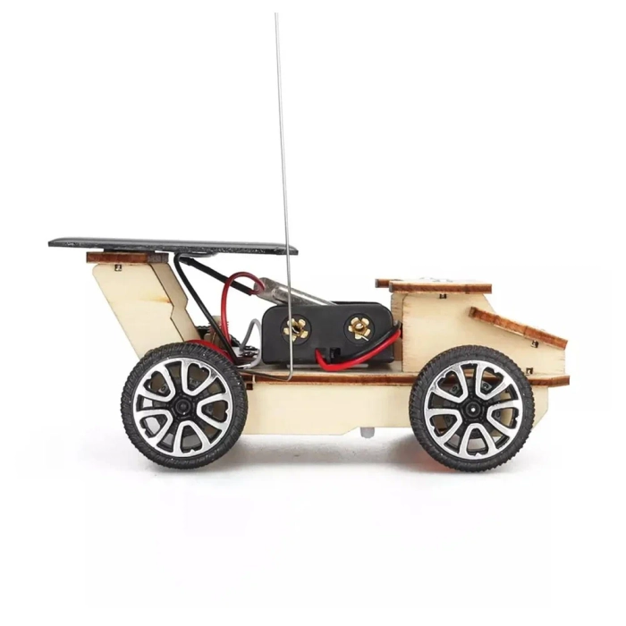 DIY Remote Car STEM Kit - Wooden & Solar Powered