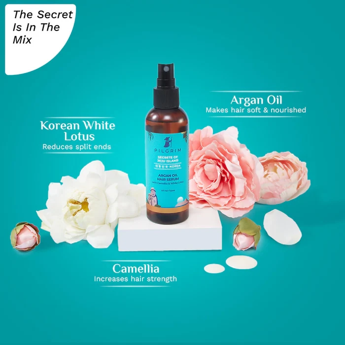 Pilgrim Argan Oil Hair Serum with Camellia & White Lotus