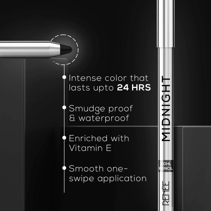 RENEE Midnight Kohl Pencil 1.5 Gm