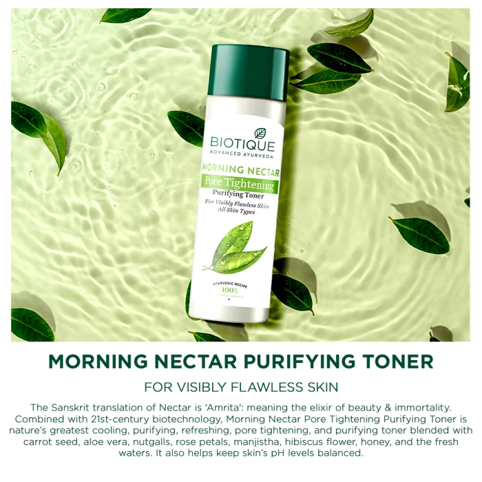 Morning nectar pore tightening purifying toner