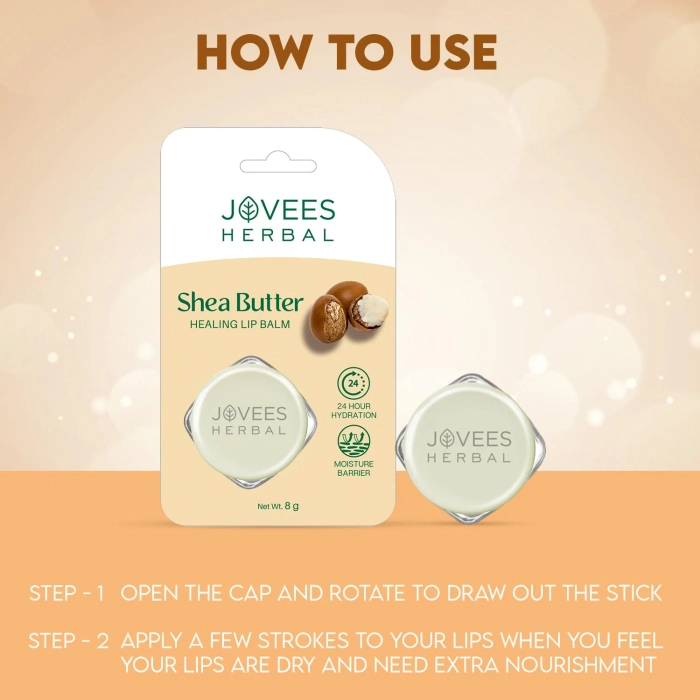 Jovees Shea Butter Healing Lip Balm | Hydrates & Heals